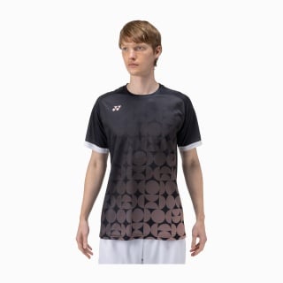 Yonex Sport-Tshirt Practice Print 16746 (100% Polyester) 2025 schwarz Herren